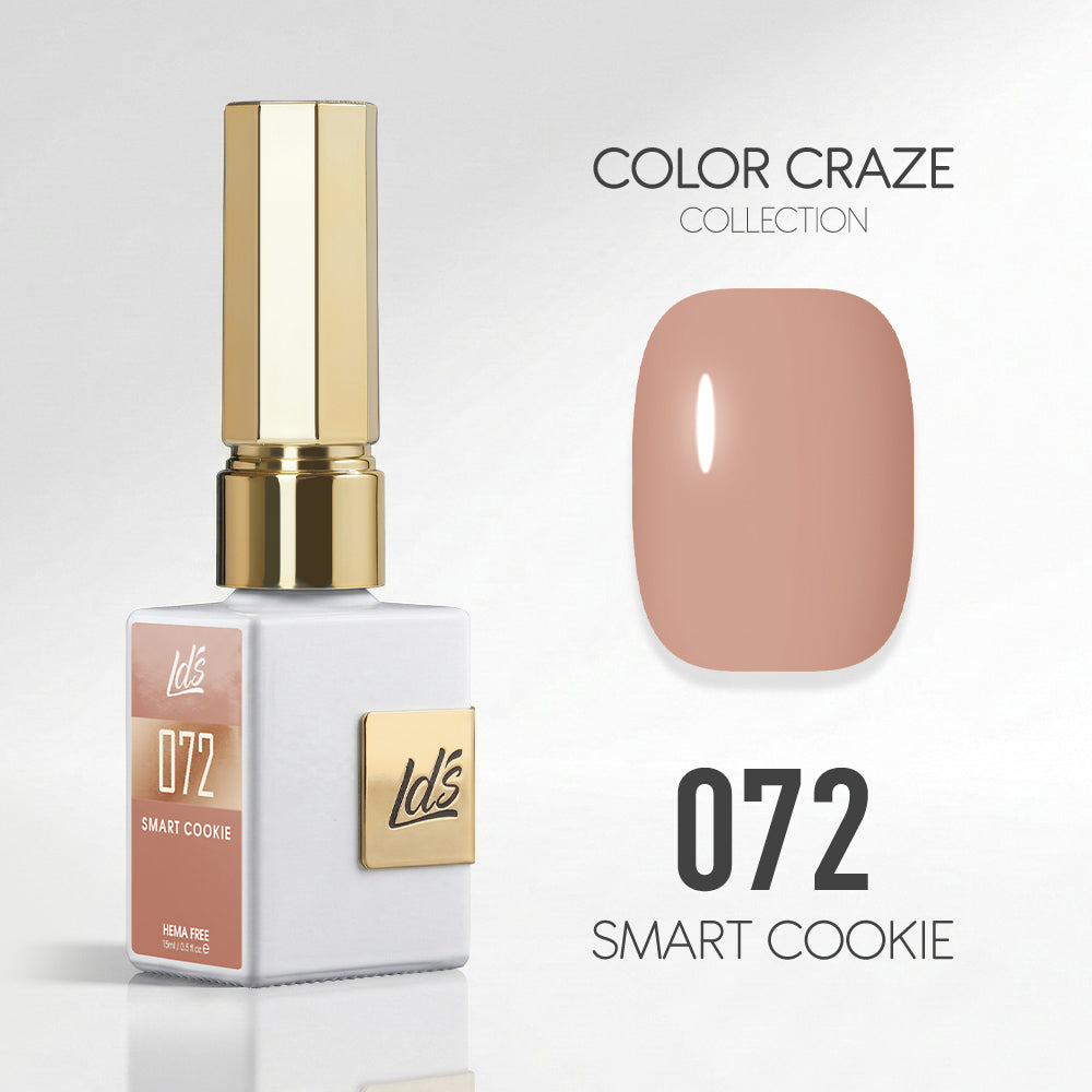 LDS Color Craze Gel Nail Polish - 072 Smart Cookie - 0.5oz