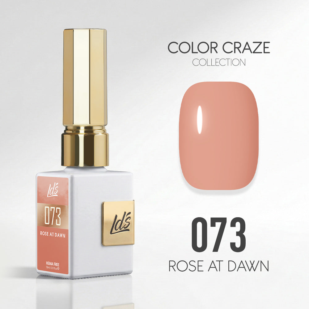 LDS Color Craze Gel Nail Polish - 073 Rose at Dawn - 0.5oz