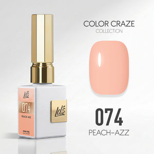LDS Color Craze Gel Nail Polish - 074 Peach-azz - 0.5oz
