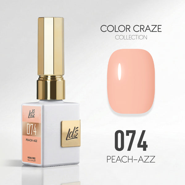 LDS Color Craze Gel Nail Polish - 074 Peach-azz - 0.5oz