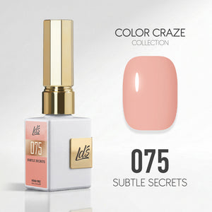 LDS Color Craze Gel Nail Polish - 075 Subtle Secrets - 0.5oz