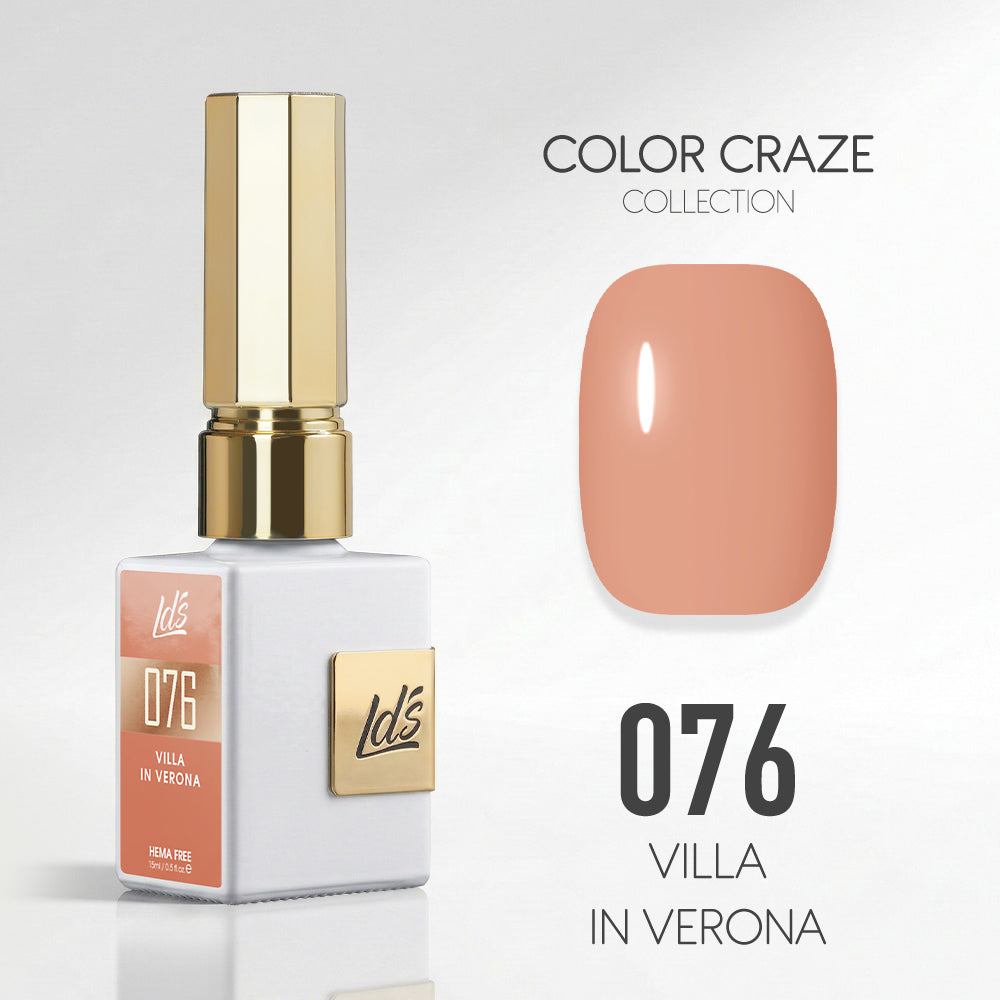 LDS Color Craze Gel Nail Polish - 076 Villa in Verona - 0.5oz