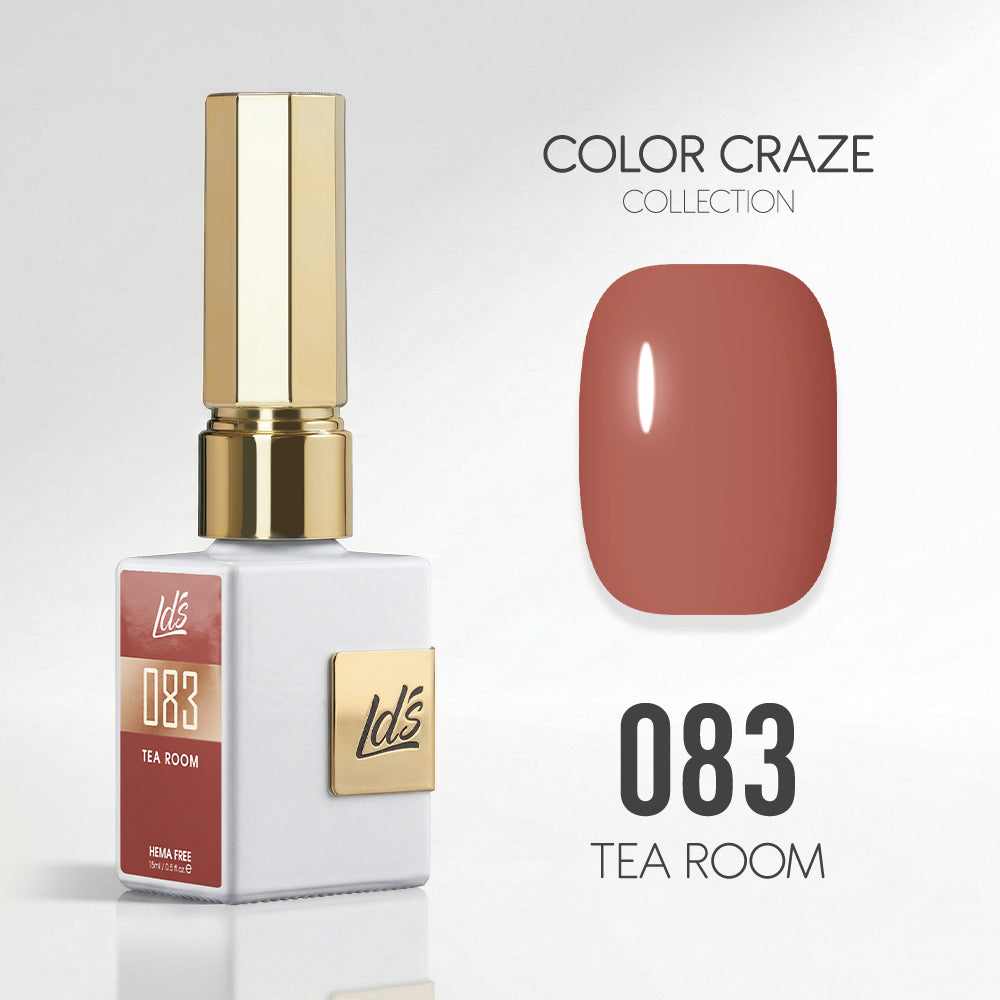 LDS Color Craze Gel Nail Polish - 083 Tea Room - 0.5oz