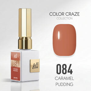 LDS Color Craze Gel Nail Polish - 084 Caramel Pudding - 0.5oz