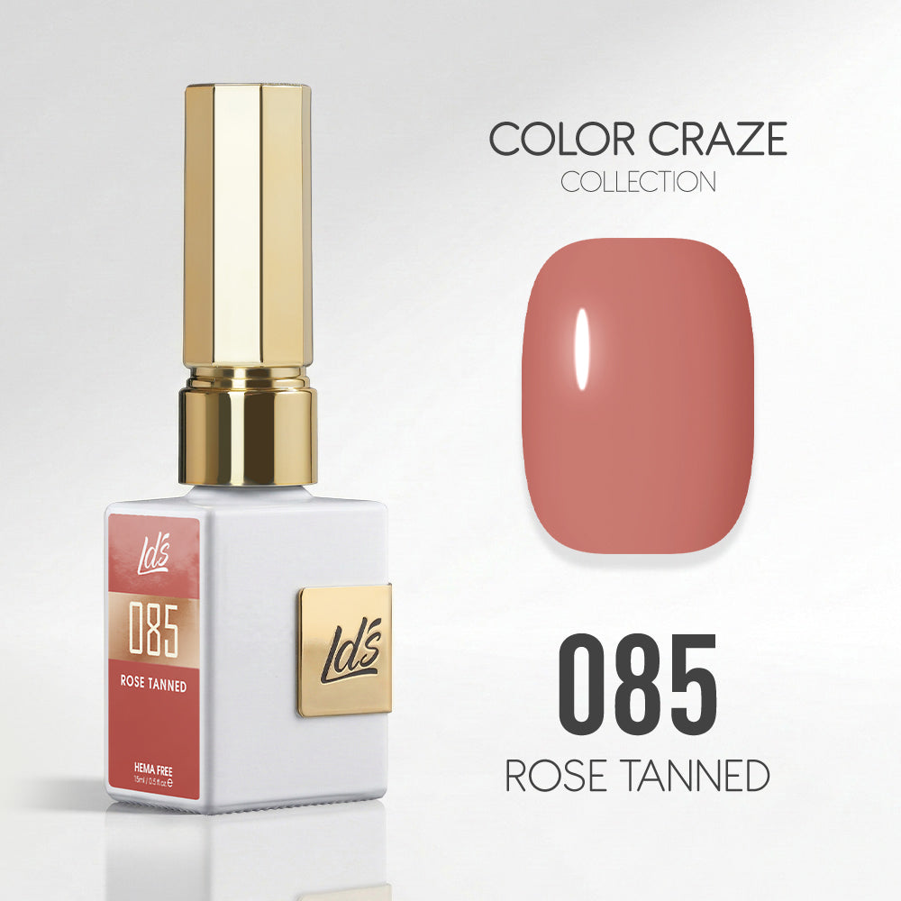 LDS Color Craze Gel Nail Polish - 085 Rose Tanned - 0.5oz
