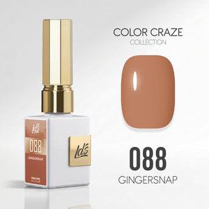 LDS Color Craze Gel Nail Polish - 088 Gingersnap - 0.5oz