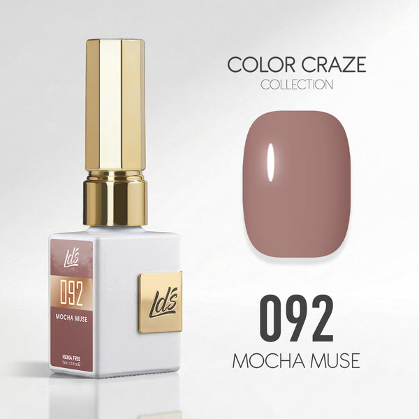 LDS Color Craze Gel Nail Polish - 092 Mocha Muse - 0.5oz