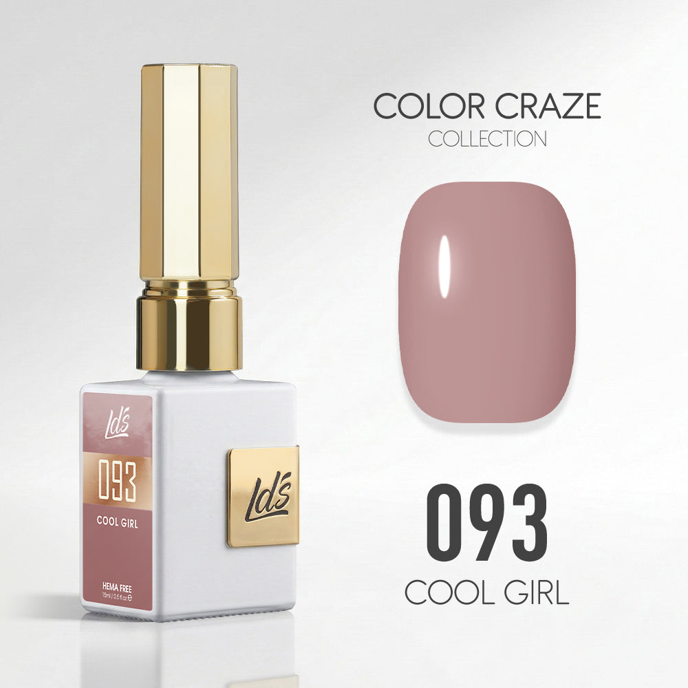 LDS Color Craze Gel Nail Polish - 093 Cool Girl - 0.5oz