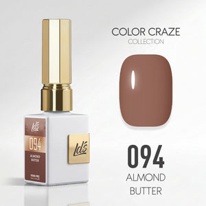 LDS Color Craze Gel Nail Polish - 094 Almond Butter - 0.5oz