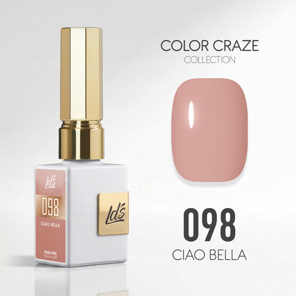 LDS Color Craze Gel Nail Polish - 098 Ciao Bella - 0.5oz