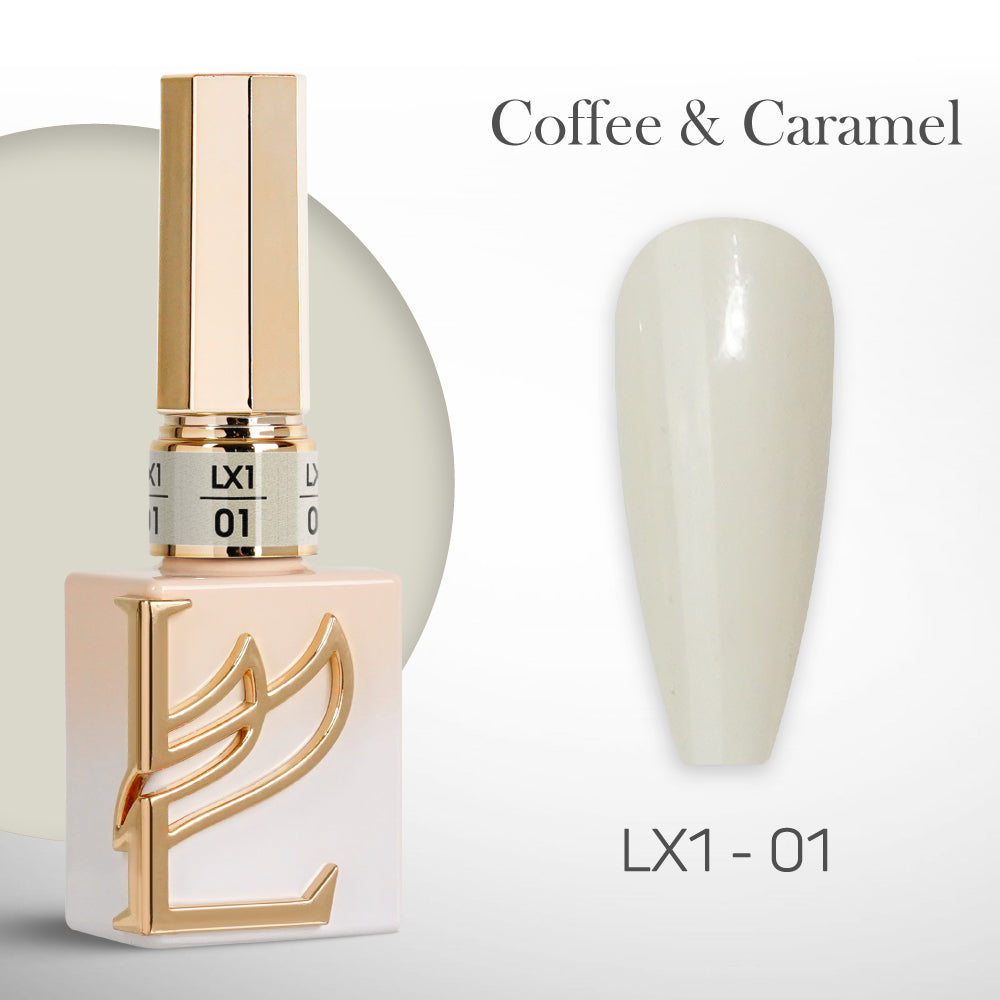 LAVIS LX1 - 001 - Gel Polish 0.5 oz - Coffee & Caramel Collection