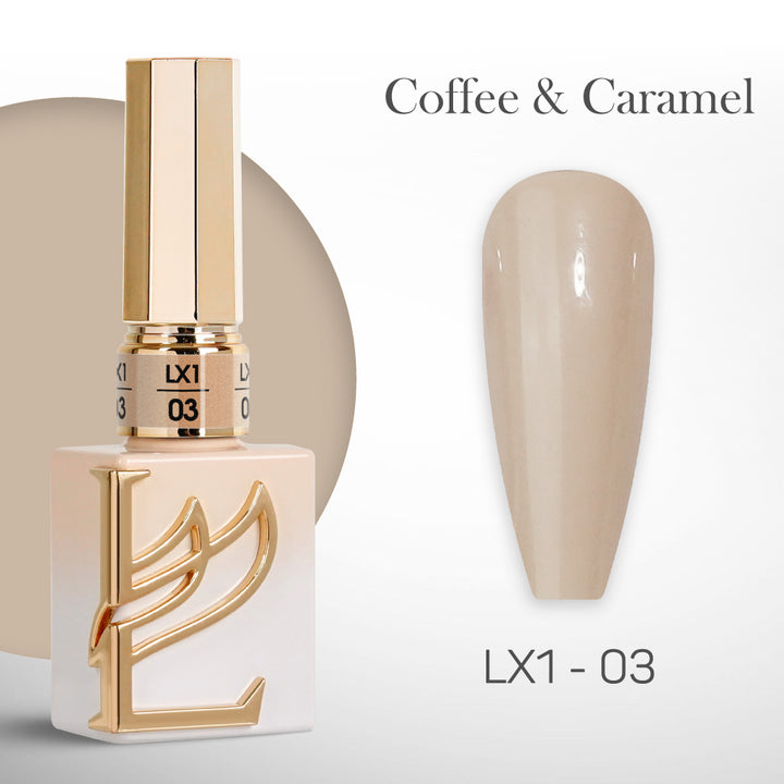 LAVIS LX1 - 003 - Gel Polish 0.5 oz - Coffee & Caramel Collection