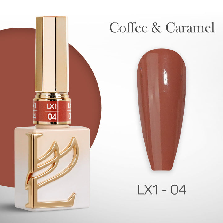 LAVIS LX1 - 004 - Gel Polish 0.5 oz - Coffee & Caramel Collection