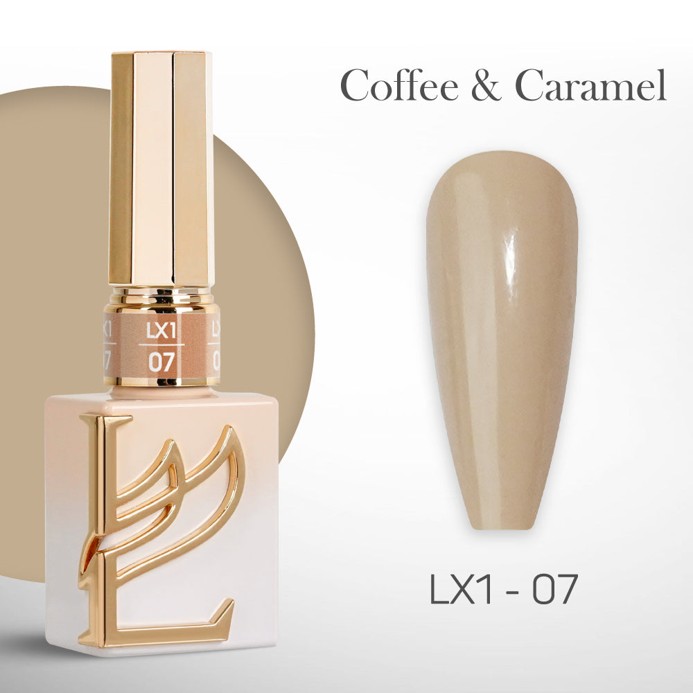 LAVIS LX1 - 007 - Gel Polish 0.5 oz - Coffee & Caramel Collection