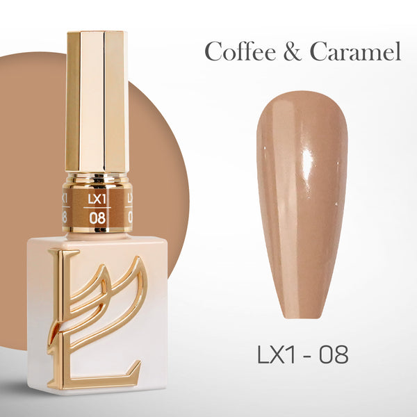 LAVIS LX1 - 008 - Gel Polish 0.5 oz - Coffee & Caramel Collection