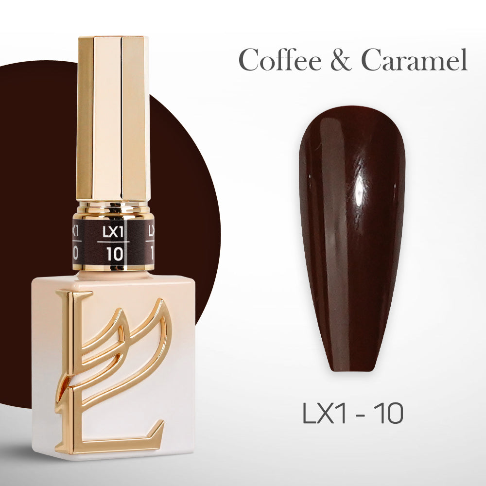 LAVIS LX1 - 010 - Gel Polish 0.5 oz - Coffee & Caramel Collection