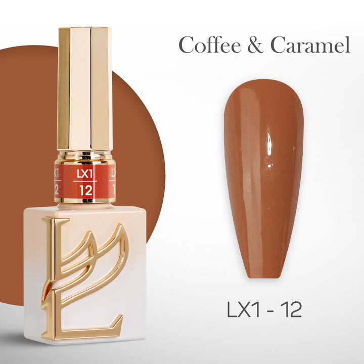 LAVIS LX1 - 012 - Gel Polish 0.5 oz - Coffee & Caramel Collection