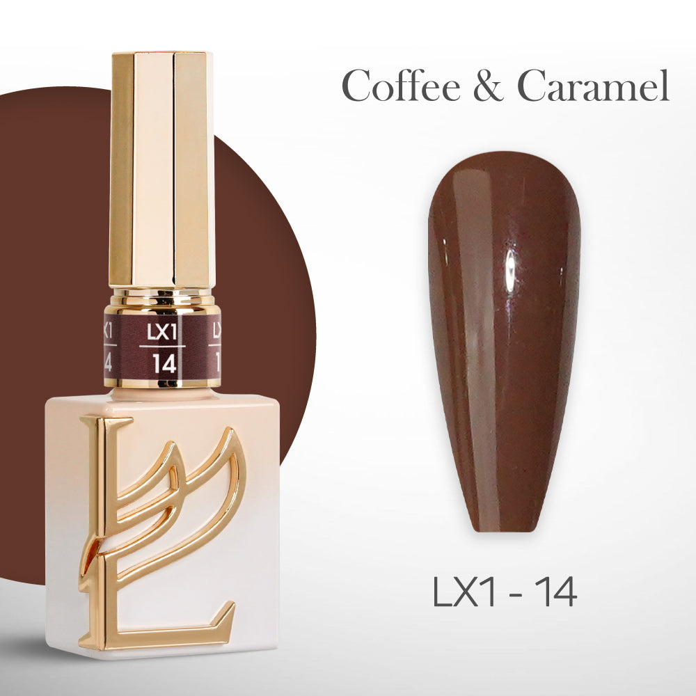 LAVIS LX1 - 014 - Gel Polish 0.5 oz - Coffee & Caramel Collection