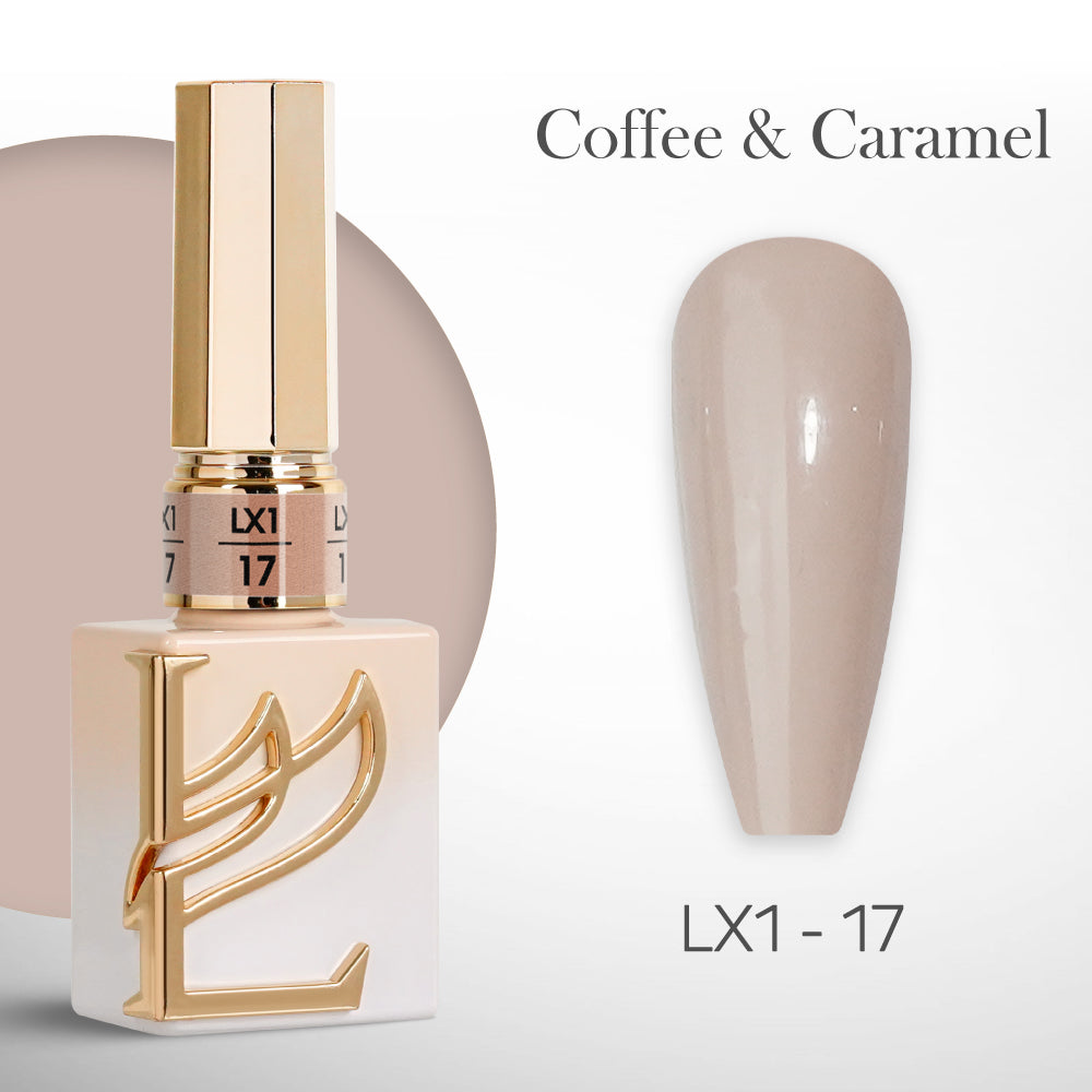 LAVIS LX1 - 017 - Gel Polish 0.5 oz - Coffee & Caramel Collection