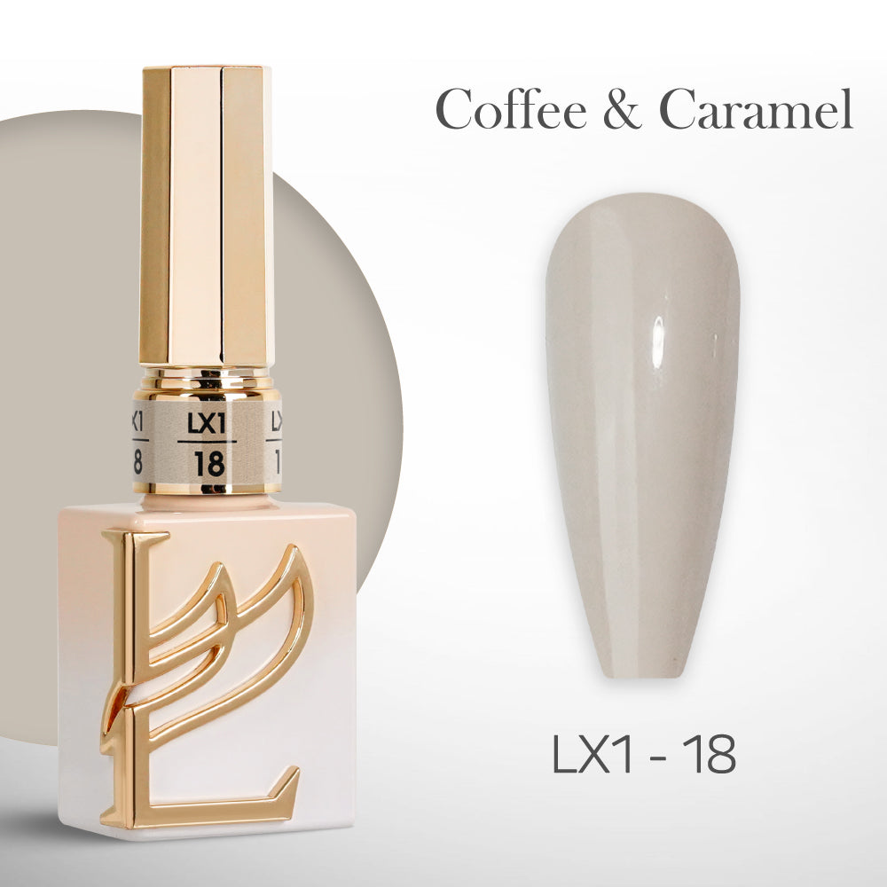 LAVIS LX1 - 018 - Gel Polish 0.5 oz - Coffee & Caramel Collection
