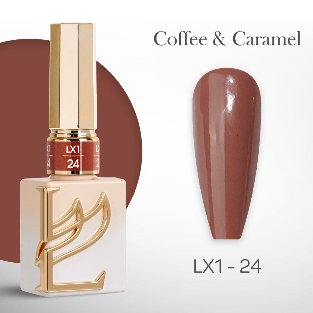 LAVIS LX1 - 024 - Gel Polish 0.5 oz - Coffee & Caramel Collection