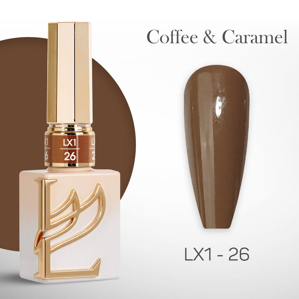 LAVIS LX1 - 026 - Gel Polish 0.5 oz - Coffee & Caramel Collection
