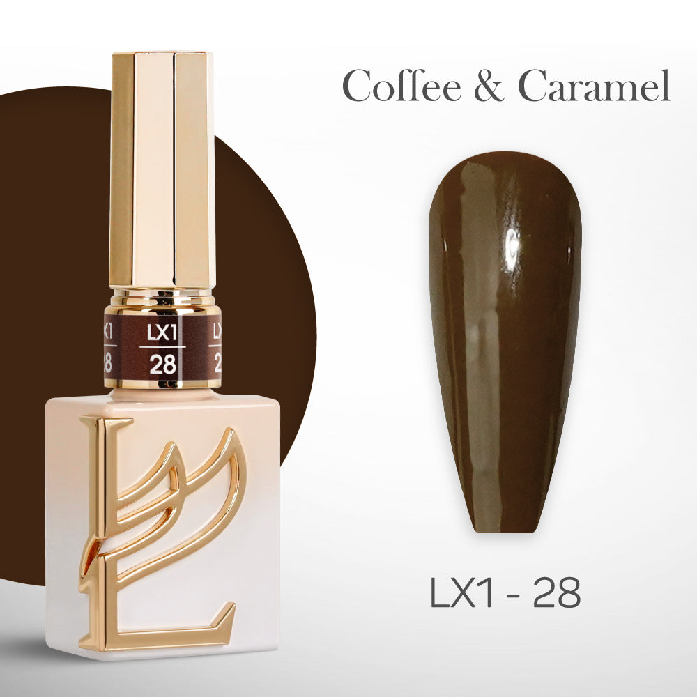 LAVIS LX1 - 028 - Gel Polish 0.5 oz - Coffee & Caramel Collection