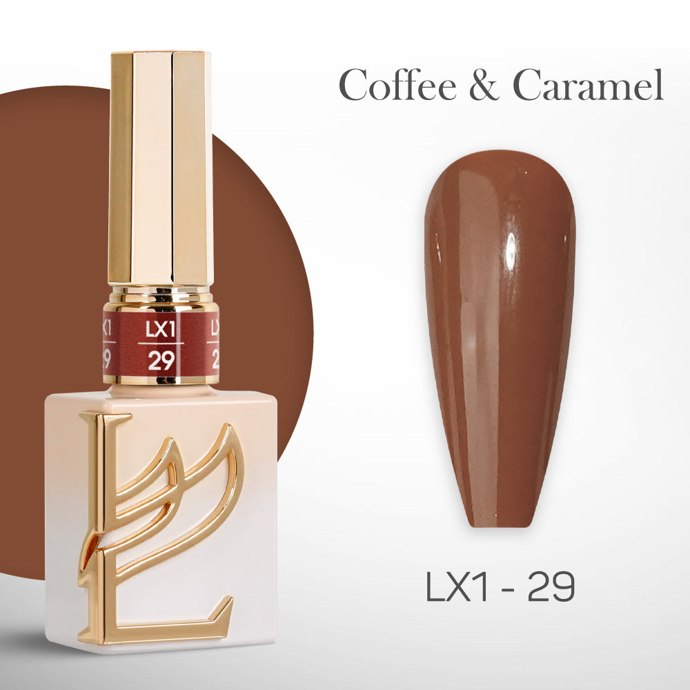 LAVIS LX1 - 029 - Gel Polish 0.5 oz - Coffee & Caramel Collection