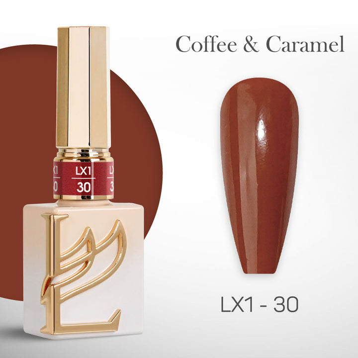 LAVIS LX1 - 030 - Gel Polish 0.5 oz - Coffee & Caramel Collection