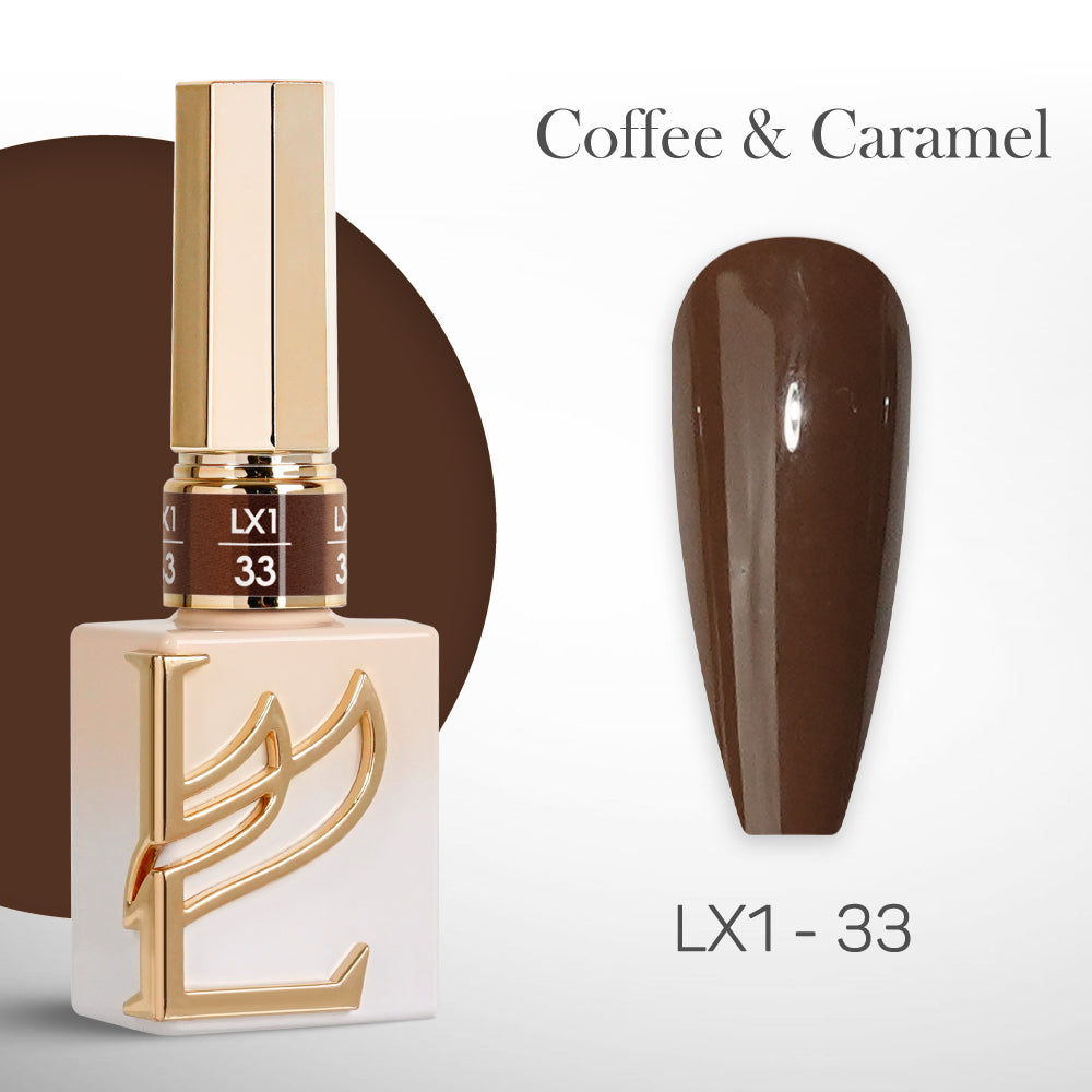 LAVIS LX1 - 033 - Gel Polish 0.5 oz - Coffee & Caramel Collection