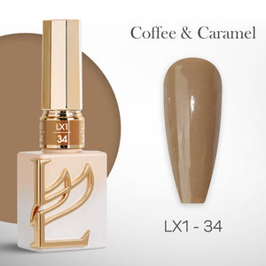 LAVIS LX1 - 034 - Gel Polish 0.5 oz - Coffee & Caramel Collection