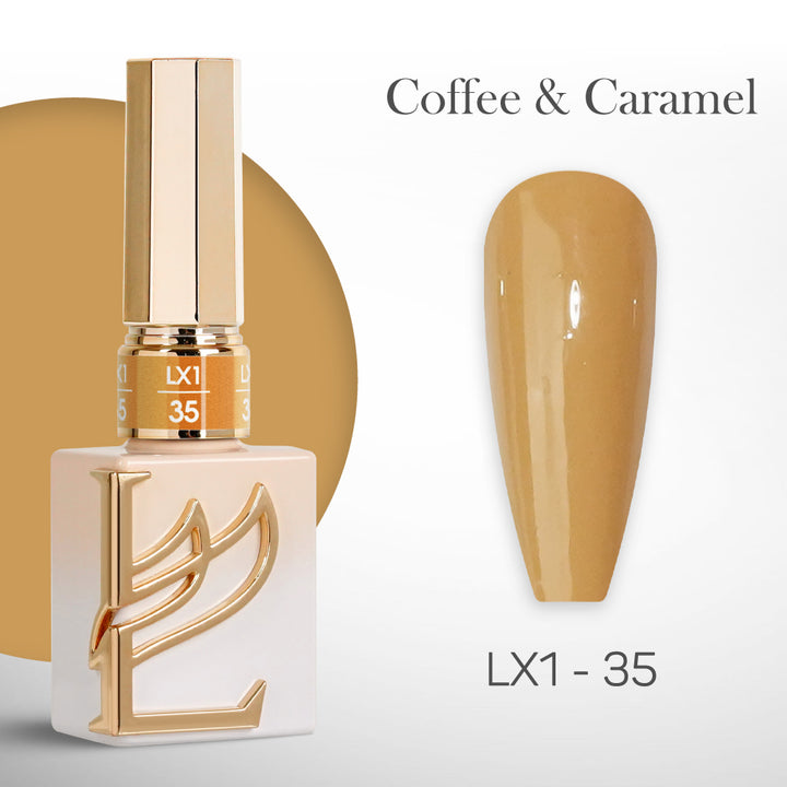 LAVIS LX1 - 035 - Gel Polish 0.5 oz - Coffee & Caramel Collection
