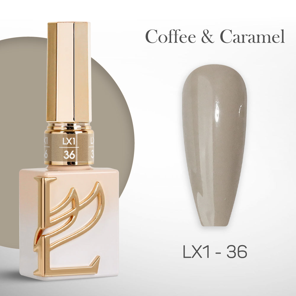 LAVIS LX1 - 036 - Gel Polish 0.5 oz - Coffee & Caramel Collection