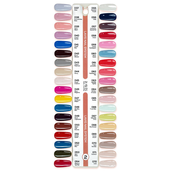 Lavis Gel Polish & Matching Nail Lacquer Duo Part 2: 037-072 (36 Colors)