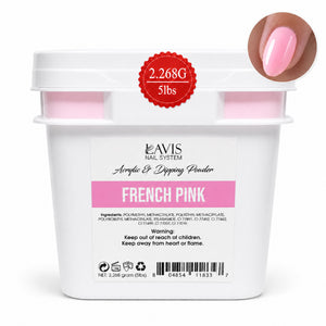 Lavis Acrylic & Dipping Powder - French Pink - 80oz (5lbs)