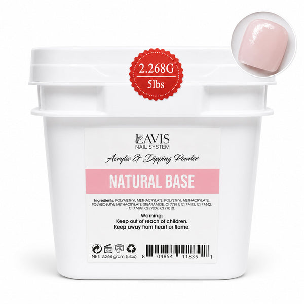 Lavis Acrylic & Dipping Powder - Natural Base - 80oz (5lbs)