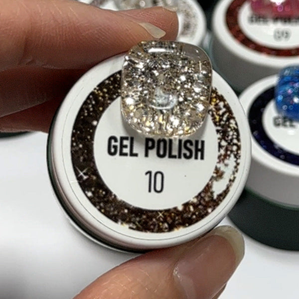 LAVIS Nail Art Glitter - Gel Polish 08