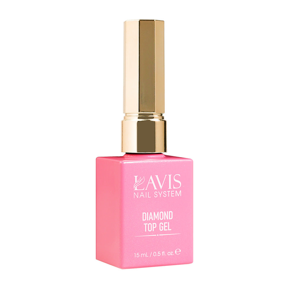 LAVIS Crack Gel Collection 12 Colors + Silver & Gold Crack Base + FREE Sample Color Chart + FREE LAVIS Diamond Top Coat (New Pink Bottle)