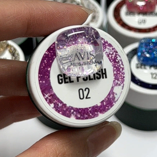 LAVIS Nail Art Glitter - Gel Polish 02