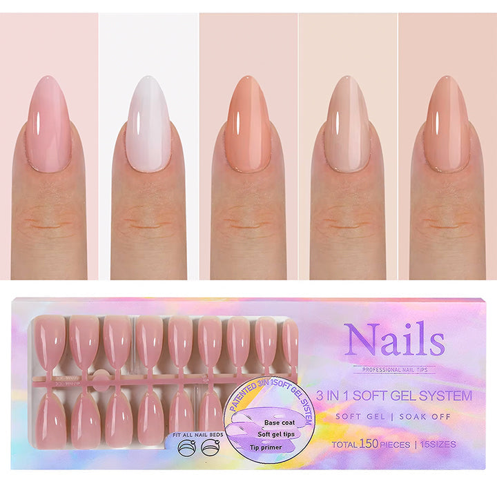 Press On Nails 150pcs/box - Long Almond 03