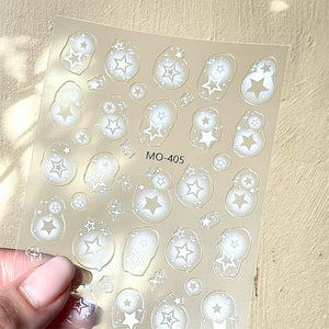 3D Nail Art Stickers MO404 - MO405 - MO406