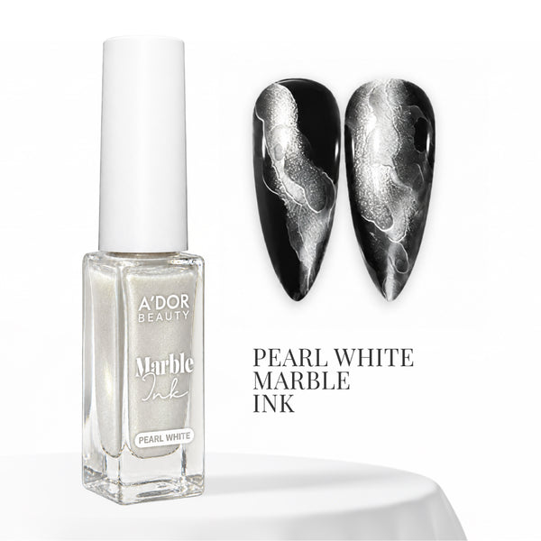 A'DOR Marble Ink 10ml - Pearl White