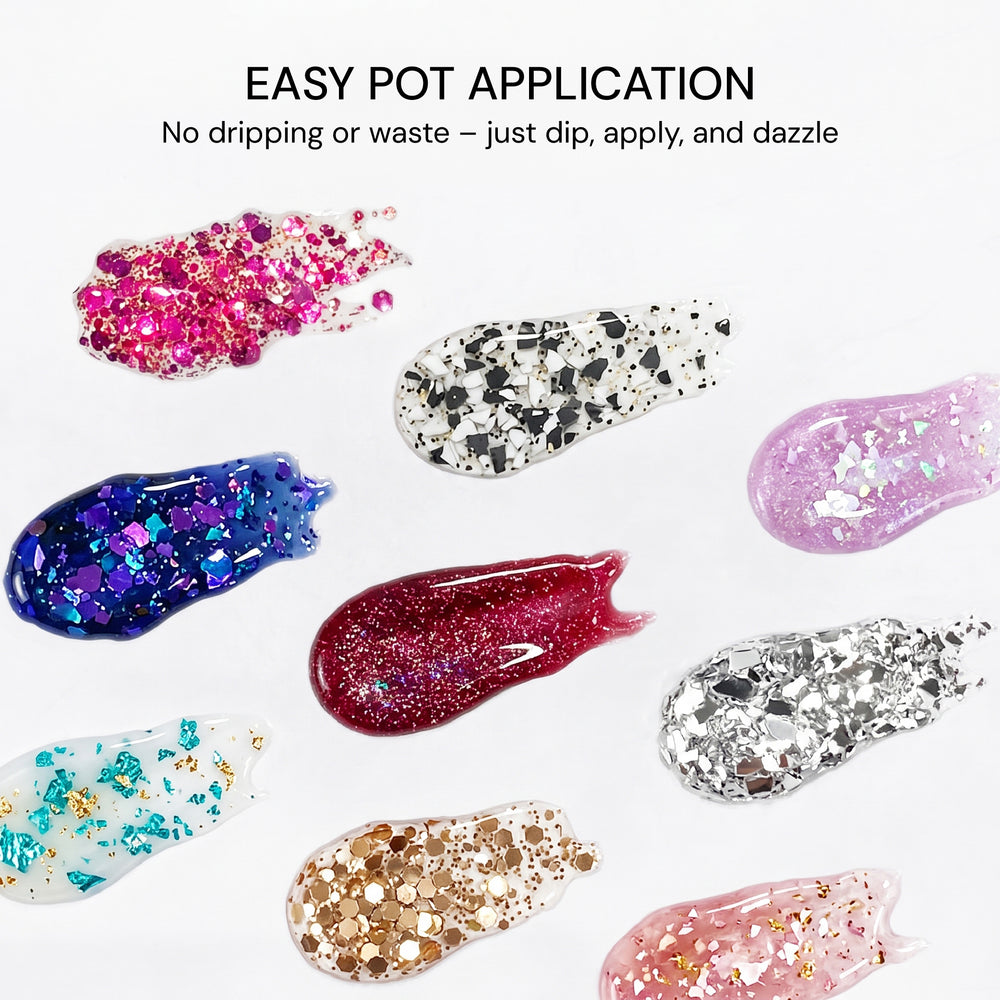 LAVIS Nail Art Glitter - Gel Polish 01