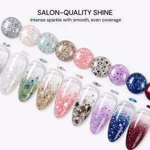 LAVIS Nail Art Glitter Gel Polish
