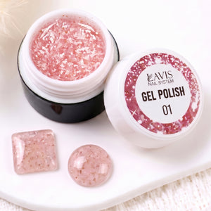 LAVIS Nail Art Glitter - Gel Polish 01
