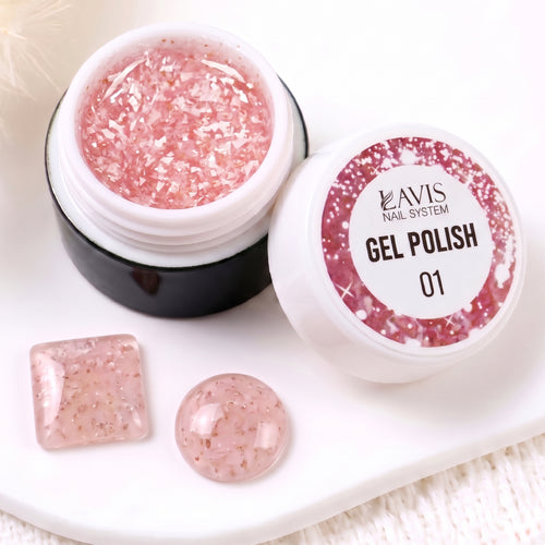 LAVIS Nail Art Glitter - Gel Polish 01
