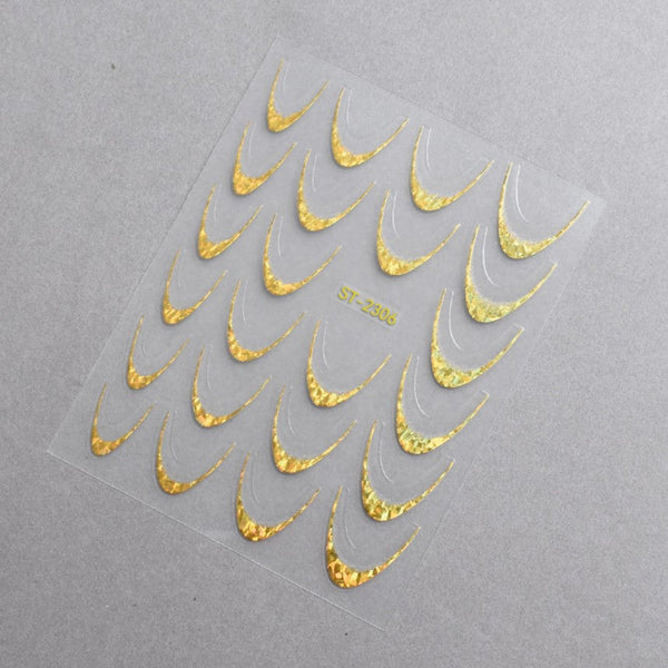5D Nail Stickers ST-2306-5 - Flake Gold