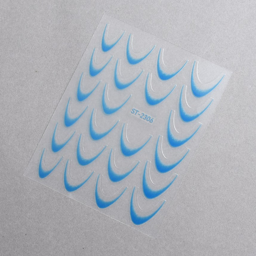 5D Nail Stickers ST-2306-11 - Neon Blue