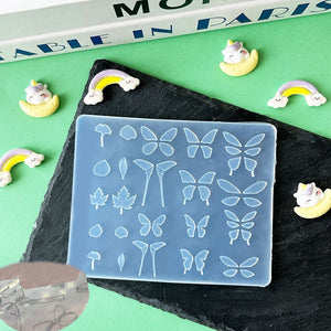 3D Nail Charm Mold - Butterfly & Maples