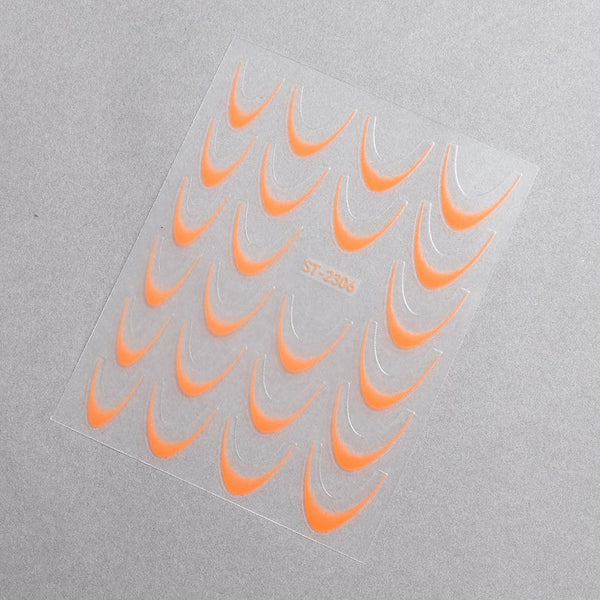 5D Nail Stickers ST-2306-14 - Neon Orange